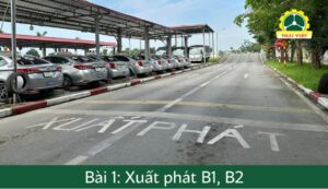 Bài 1: Bài thi xuất phát B1, B2 | 11 bài thi sa hình ô tô